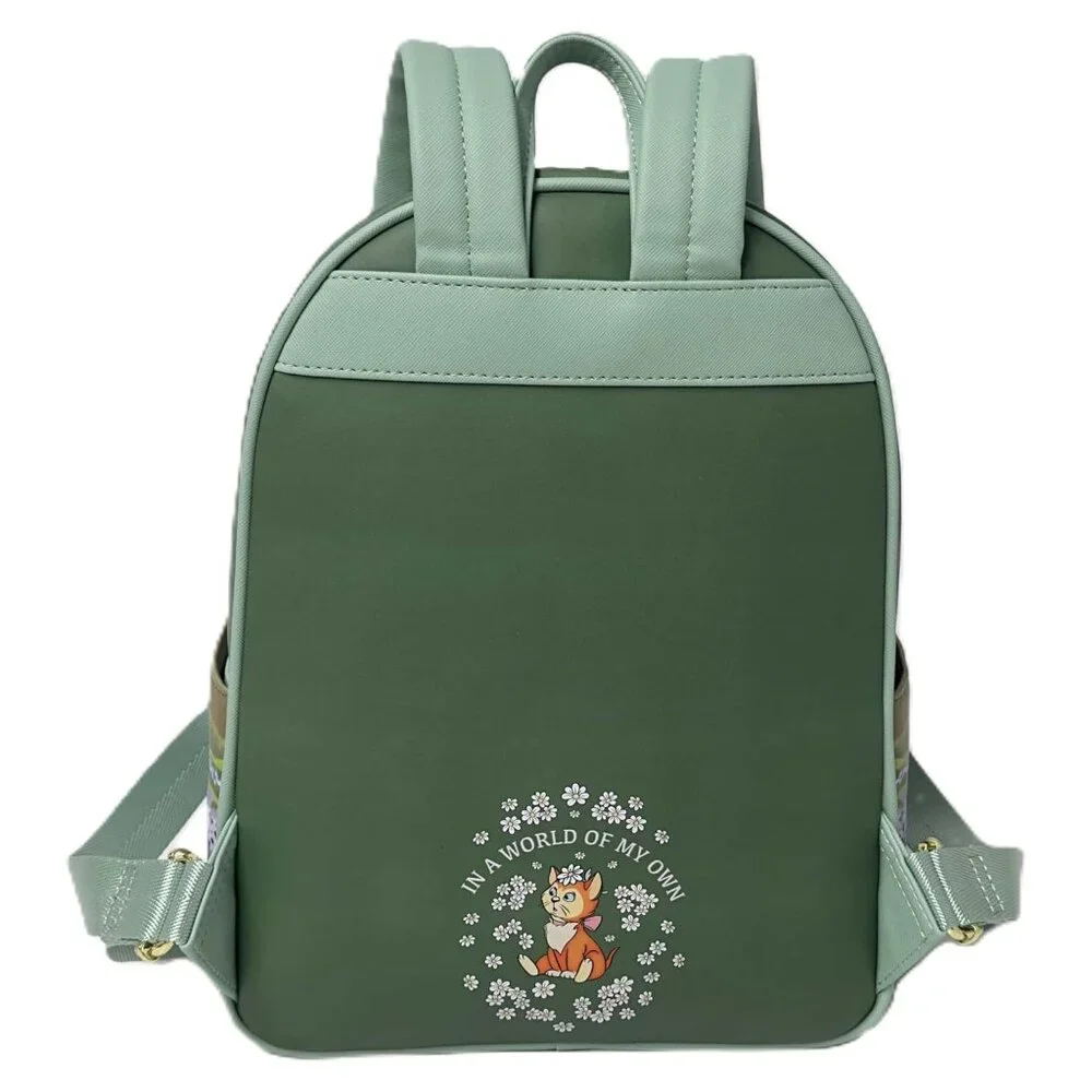 Loungefly Disney Alice in Wonderland Field of Flowers Mini Backpack & Wallet NWT - Picture 7 of 12